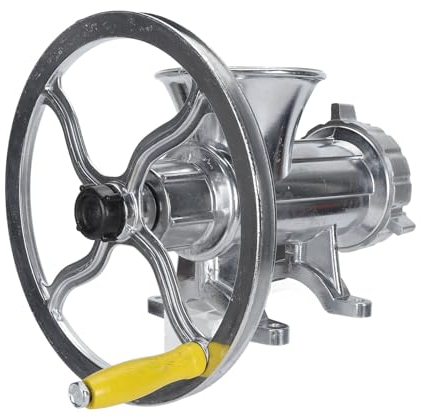 Picadora de Carne Manual de Acero Inoxidable para el Hogar, Máquina para Picar Salchichas Multifuncional, Eficiente y Rápida con Espesor Ajustable para Salchichas Curadas