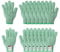 PATIKIL Cut Resistant Gloves, 8 Pair Level 5 Protection Anti Cutting Gloves Cut Proof Gloves for Kitchen Wood Carving Working, Extra Large, Green