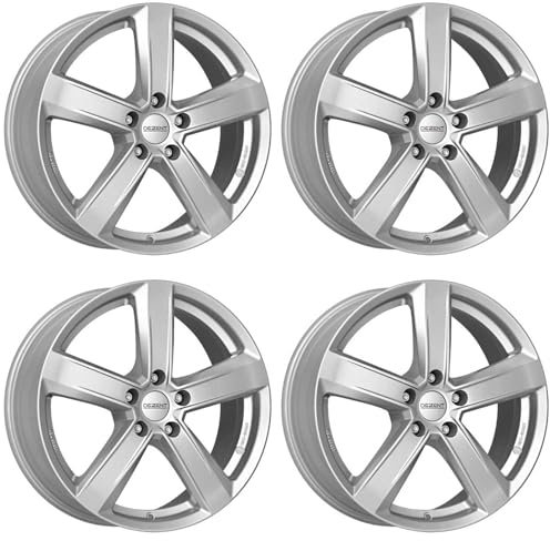 4x Dezent Felgen TU silver 7.5Jx18 ET38 5x112 kompatibel mit Alfa Romeo Giulietta