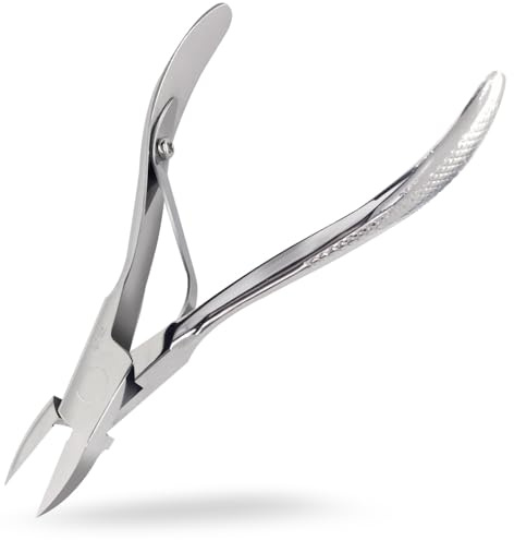 Nipper Nail Clipper KOGETSU Made in Japan with Bookmark Type loupe Straight Blade Type for ingrown Nails