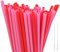 Lot de 120 pailles réutilisables en forme de cœur rose avec 2 brosses de nettoyage - Pailles mignonnes en plastique pour smoothie, milkshakes, café, cocktail pour anniversaire, mariage,