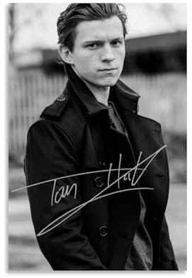 Filmstar-Kunst, Schwarz-Weiß-Tom-Holland-Poster, Kunstdruck, Wandfoto, Farbe, hängendes Bild, Familie, Schlafzimmer, Dekoration, Geschenk, ungerahmt, 40 x 60 cm
