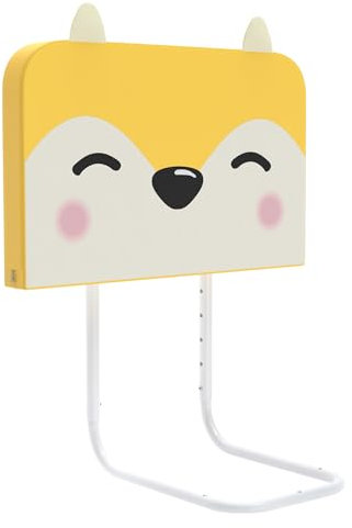 FIVMEN Rausfallschutz Bett 60 cm Bettgitter Rausfallschutz Bettschutzgitter Kinder 5-Loch Höhenverstellbar Bettkantenschutz Bettumrandung für Kinderbett Familienbett Elternbett, Fuchs