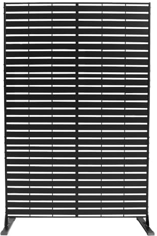 SIEDITI FUORI E DENTRO Pannello Traforato Decorativo in Metallo Nero