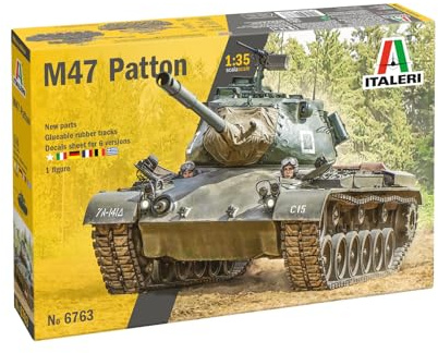 Italeri 6763 M-47 Patton, Maßstab 1:35, Plastic Model Kit/Kunststoffmodell zum Zusammenbauen