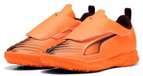 Puma Ultra 6 Play V Cleat, Heat Fire-puma Black-glowing Red, 27