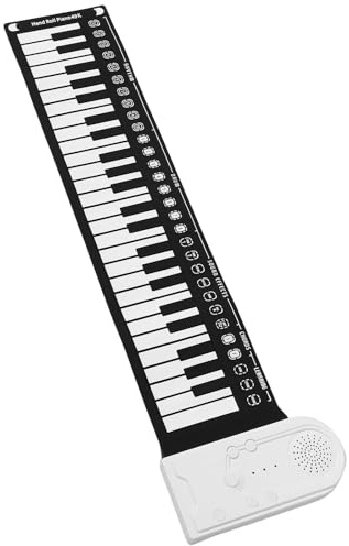 Toddmomy Tasten-rollklavier Flexibler Musikkeyboard für Junge Mädchen Tragbares Reiseklavier Anfänger Digitalpiano Klavier