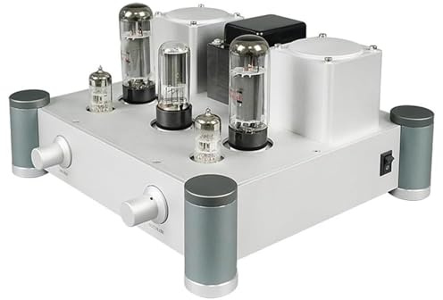 RKXKJ enkelsidig rörförstärkare, 10 W Hifi ljud tub förstärkare, helt aluminiumlegering, ingångsimpedans: 100 kΩ, för hemljud, utomhushögtalare, fiol, symfoni