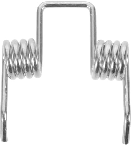 Doppelbeinfeder für Wagen Schiebegriff Aufsatz aus Metall Silber | 5, 50 X 4, 50x1, 20cm, Sichere Verbindung, Sanfter Lauf, Einfacher Ersatz