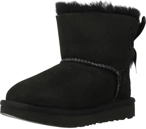 UGG Mini Bailey Bow Ii, Stivali Classici Unisex - Bambini e ragazzi, Nero, 22 EU
