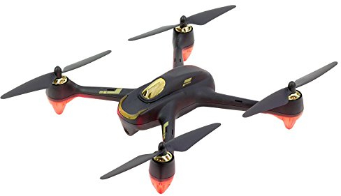 Hubsan 15030000 - Quadrocopter, Drohne Hubsan X4 FPV Brushless Quadrocopter Schwarz - RTF-Drohne mit HD-Kamera, GPS, Follow-Me, Akku, Ladegerät und Fernsteuerung mit integriertem Farb-Monitor (H501S)