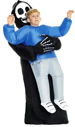 Morph Gonflable Costume, Unisexes, KMCPIGR, Faucheuse Enfants, Taille Unique