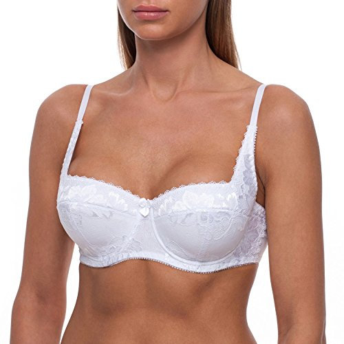 frugue Reggiseno a Fascia Push Up Imbottito Donna Bianco IT 7C