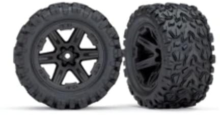 Traxxas Reifen & Felgen montiert 2.8 (Rustler 4X4) Felgen schwarz (T