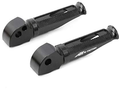 Autobahn88 repose-pieds moto (arrière - RACE-Type with No-Extension), compatible avec Yamaha MT-07 (2013-2019) (Black)