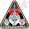 F-104 Starfighter Jordan Lockheed F-104A Royal Jordanian Air Force RJAF, 95 mm Vinyl-Aufkleber