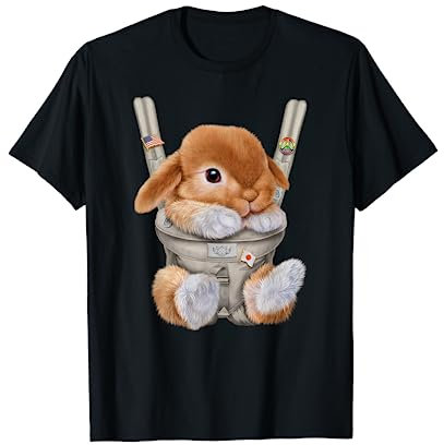 Lapin nain marron en porte-bébé T-Shirt