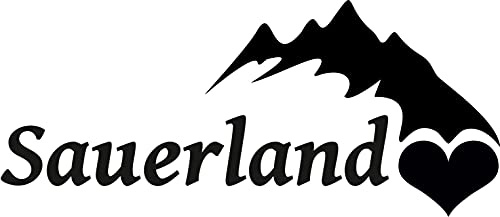 Stickerpalast 2X Auto Aufkleber SAUERLAND Berg/Gebirge Deutschland | 13 cm konturgeschnitten