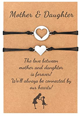 Senidea 2 Stück Mutter Tochter Armband, Mama Tochter Armbänder set, Mutter Tochter Geschenk, Muttertagsgeschenke für Mama Armband, Geburtstagsgeschenk für Mutter