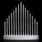 Christmas Workshops 15 LED Aluminium Christmas Candle Bridge Tower, Battery Operated