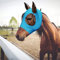 APOMOONS Fliegenmaske Pferd UV Schutz, Super-fit Pferdefliegenmaske, Hervorragender Komfort Elastizität Horse Fly Mask (Blau)