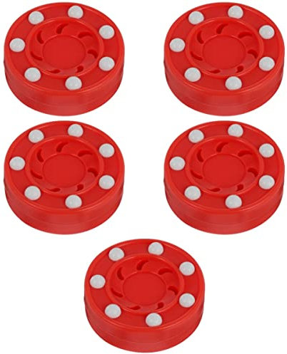 CLISPEED 5stücke Roller Hockey Puck Für Training Und Wettkampf Hochwertiger Hockey Puck Für Männer Und Frauen Leichtes Stoßfestes Material Für Glatte Innen Außenflächen