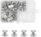JJWNMLL 60 Set Chicago Screw Post M5x6mm Kit de vis de reliure (Silver)