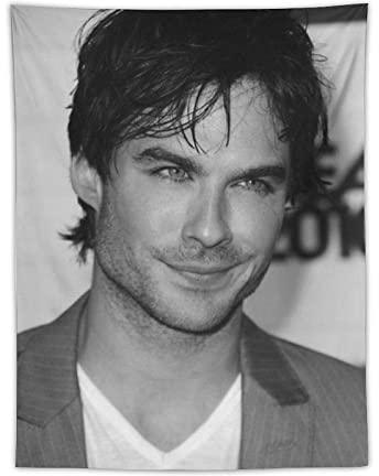 XUYANG Ian Somerhalder Schauspieler-Poster, Heimdekoration, Tapisserie, Wandkunst, Hängebild, Druck, Schlafzimmer, dekorative Malerei, Wandteppiche, Raumästhetik, 76,2 x 101,6 cm