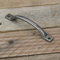 UNDERGROUND PARTS Pewter Finish Cast Iron Cabinet Kitchen Drawer Door Bow Handles Pulls & Knobs (D Handle Square 150mm)