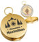 polar-effekt Metall Kompass Gold mit Gravur - das Geburtstagsgeschenk - für Outdoor-Liebhaber - zum Wandern und Jagen
