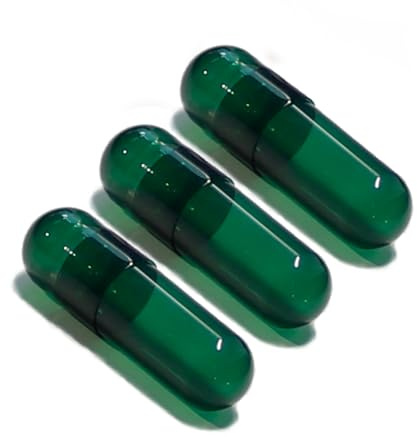 HPMC Lot de 1000 capsules vides végétaliennes végétales Taille 0 Gélules vides Cellulose Vert