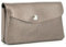 Flora & Co - Porte-Monnaie Et Cartes en Similicuir Irisé Brillant - Portefeuille Pochette Format Mi-Longue À Magnétique - Pratique Léger - Marron Metalisée