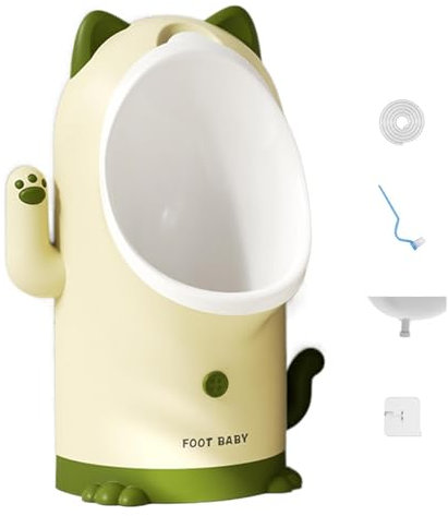 Zibeem Toddler Urinal for Boys - Cartoon Pee Training Boys,Wall-Mounted Pee Training, Cute Potty Training Urinal for Boys Kids, Toddler Standing Urinal