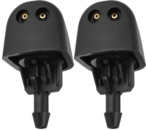 Rynplex 2X Scheibenwaschdüsen vorne Wasserdüsen Spray 93160047 7700823915, for Renault, Trafic II X83, for Opel, for Vauxhall, Vivaro Primastar Windschutzscheiben-Heckscheibenwischer-Waschdüsen-