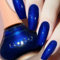 Holographic Nail Varnish - Pearl Blue Nail Polish - Mermaid Sea Nail Varnish Shimmer Effect - Quick drying No Need Cured 7 Days Long Lasting Nail Art