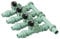 Orbit 57257 Collettore di irrigazione preassemblato a 4 valvole, facile da installare, compatibile con il controller intelligente, funziona con tubi in PVC e polietilene, include 4 valvole in linea