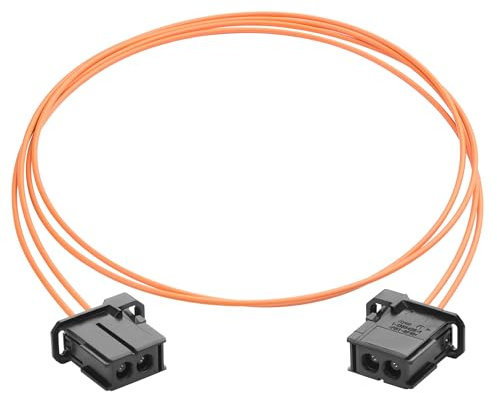 YACSEJAO Cable de fibra óptica de fibra óptica 1M/3,3FT Anti-Pull impermeable de alta temperatura resistente PBT Audio amplificador coche más cable de fibra óptica (macho-macho)