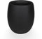Campella - Maceta Orbis Lacada - Maceta Decorativa Interior - Tiestos plantas - Macetas Redondas,Maceteros Interior y Exterior - Exclusiva,Elegante,Premium,Maceteros Altos (Negro cemento, Grande)
