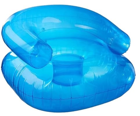 Unikicool Aufblasbare Transparente Stuhl,PVC-Transparenter aufblasbares Sofa,transparentes aufblasbares campingsofa,Tragbare Klare Blow -Couch -Sofa,für Schlafzimmer Balkon Outdoor Garten Pool