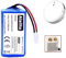 Batería de Repuesto H18650CH-4S1P de 14,4 V y 12800 mAh for Xiaomi Mijia Mi Robot Aspirador-Trapeador Essential, Compatible con Xiaomi G1 MJSTG1, SKV4136GL(2800mAh)