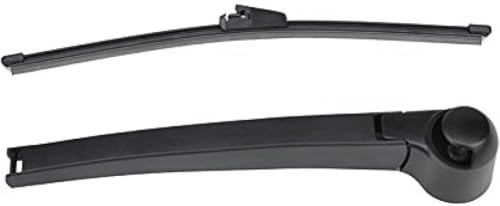 Brazo y escobilla de limpiaparabrisas trasero para Seat Leon MK2 2007, conjunto de limpiaparabrisas trasero de goma ABS.
