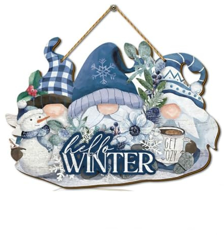 Türschild Winterliche Weihnachtsdeko Aus Holz – Kreative Deko-Anhänger Zum Aufhängen
