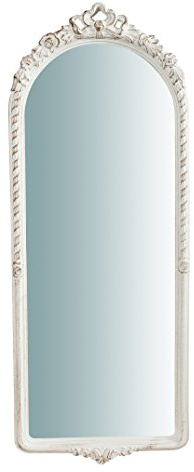Biscottini Wandspiegel | Wohnzimmer deko modern 87x5x34 cm | Mirror mit Haken | Weißer Spiegel | Antiker Deko Wohnzimmer |badspiegel Spiegel Wand | Spiegel Badezimmer | Großer spieg