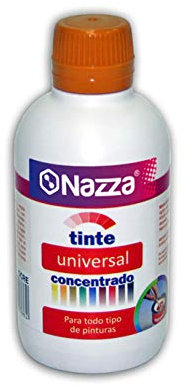 Nazza Tintes Universales Concentrados para Pinturas de todo tipo | Muy recomendado también para Resinas y barnices al Agua | Color Ocre | Formato de 250 ml