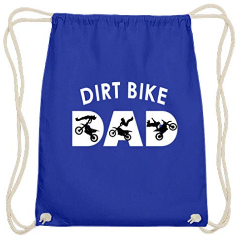 generisch Dirt Bike - Bikes, Mountainbikes, Dirt Jump, Fahrräder, Schmutzsprung, Radsport, Sportler - Baumwoll Gymsac -37cm-46cm-Royales Blau