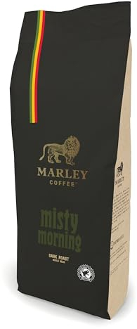 Buffalo Soldier Strong Dark Roast Organic Espresso Coffee Beans 1kg - Marley Coffee - From The Marley Family - For All Coffee Machines - Strength 5