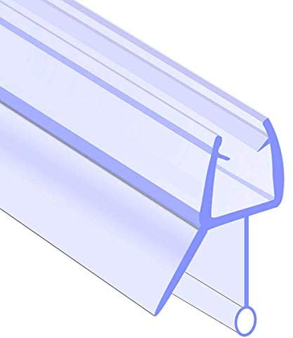 ECOSPA Rubber & Plastic/Shower Screen Seal Strip for 4-6mm Straight Glass Screens or Doors • Seals Gaps Between 8-15mm
