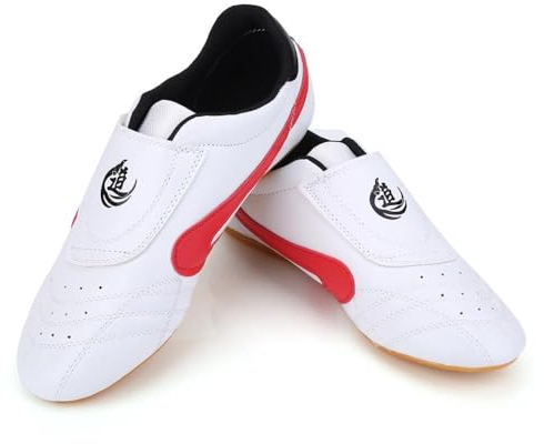 Regun Zapatos de Taekwondo, Zapatos de Gimnasia de Boxeo Unisex, Zapatos Deportivos Ligeros, Kung Fu Tai Chi, para Niños Adultos (32)