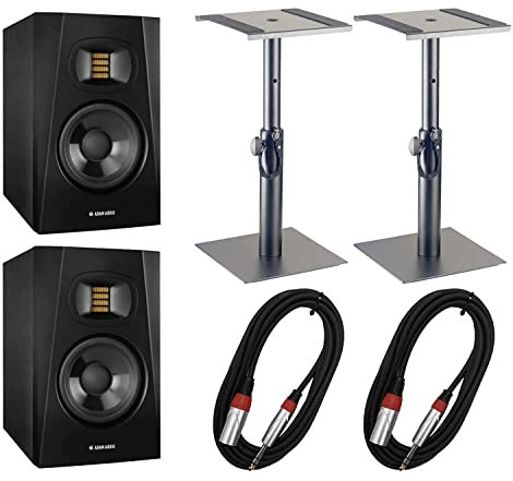 ADAM Audio Adam Audio T5V 5 Studio Monitors with Desktop Stands & Cables