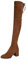 Minetom Donna Stivali Moda Sexy Casual Elegante Invernali con Tacco Alti sopra Il Ginocchio Tacchi Alti Inverno Boots C Marrone 34 EU
